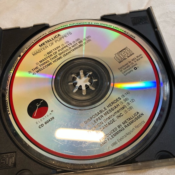 Metallica Master of Puppets audio CD - Picture 2 of 5
